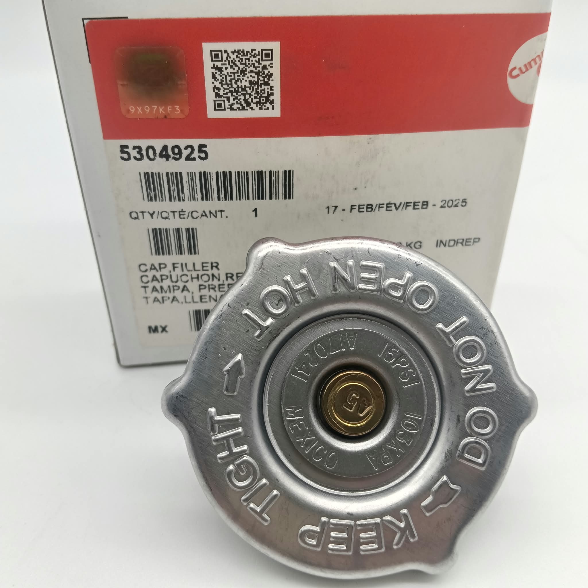 TAPPO VASCHETTA ACQUA CUMMINS 5304925 - 530492500 - immagine 2