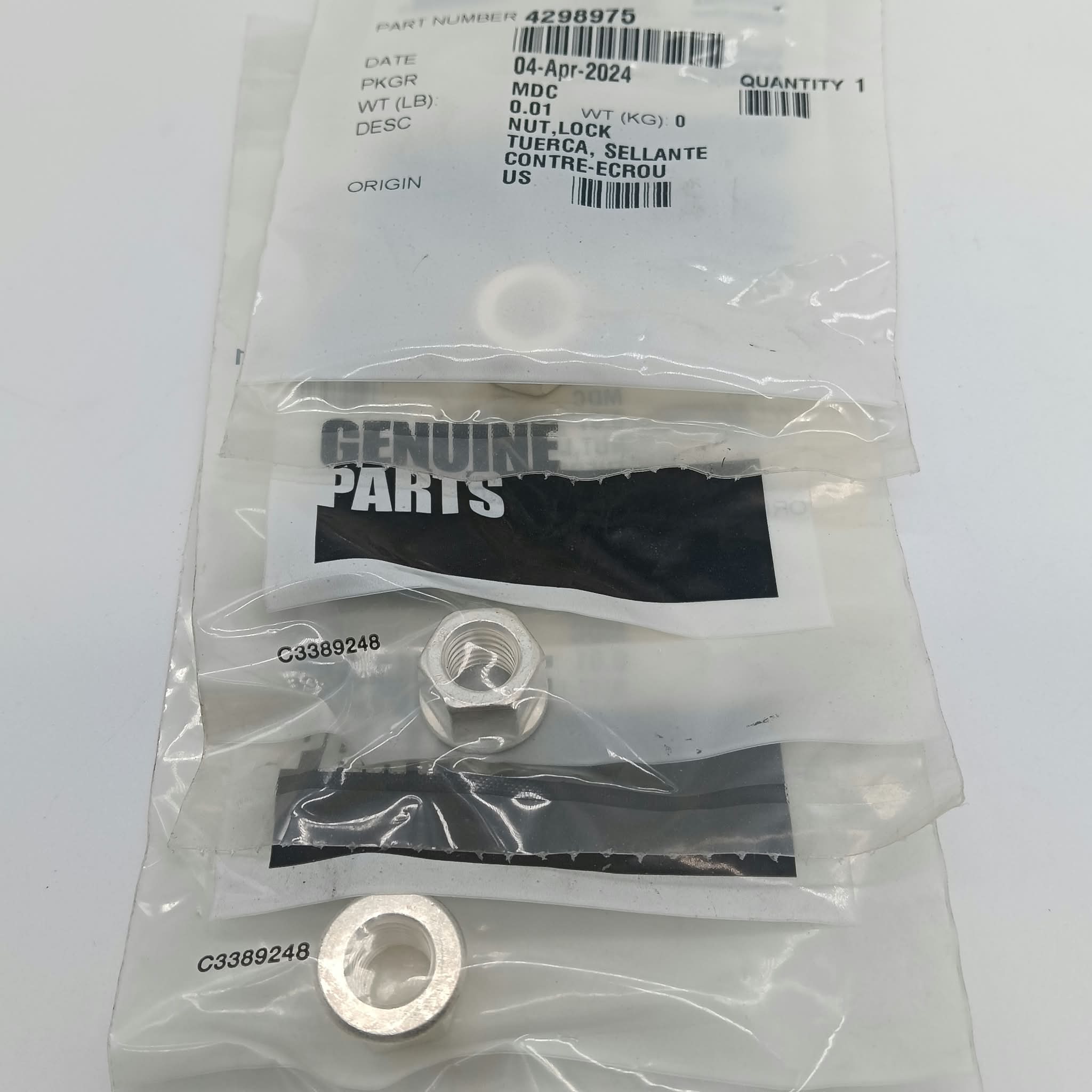 DADO PRIGIONIERO TURBOCOMPRESSORE CUMMINS 4298975 - 429897500