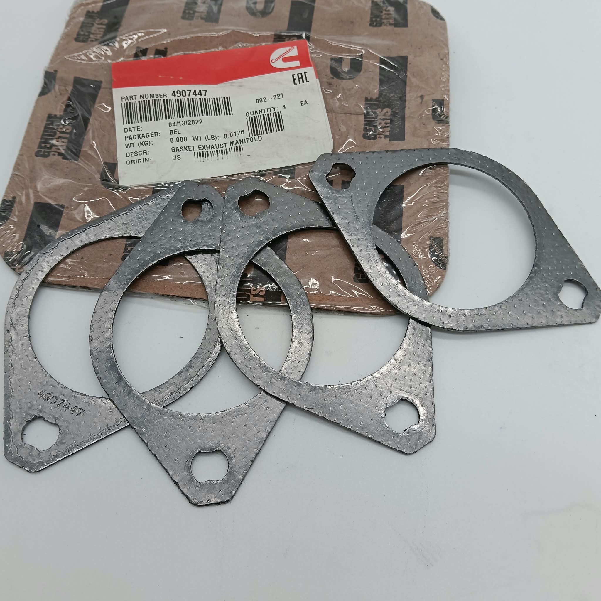 GUARNIZIONE COLLETTORE SCARICO CUMMINS 4907447 – 490744700